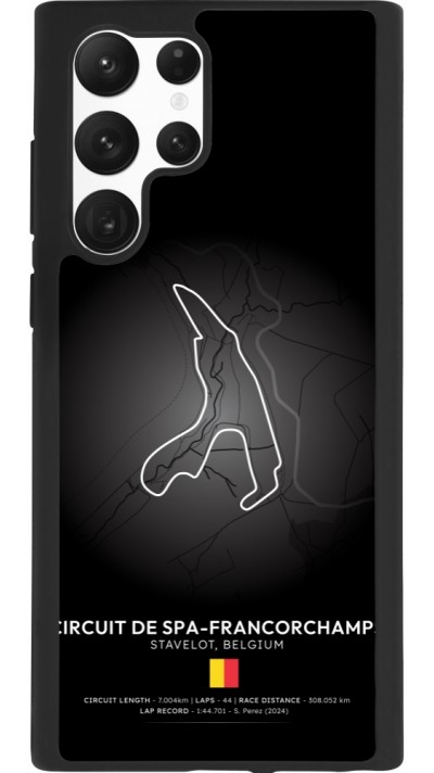 Coque Samsung Galaxy S22 Ultra - Silicone rigide noir F1 Track 2025 Belgium