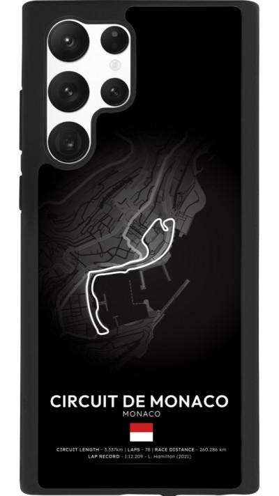 Coque Samsung Galaxy S22 Ultra - Silicone rigide noir F1 Track 2025 Monaco