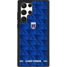 Samsung Galaxy S22 Ultra Case Hülle - Silikon schwarz Kap Verde 2026 personalisierbares Fussballtrikot