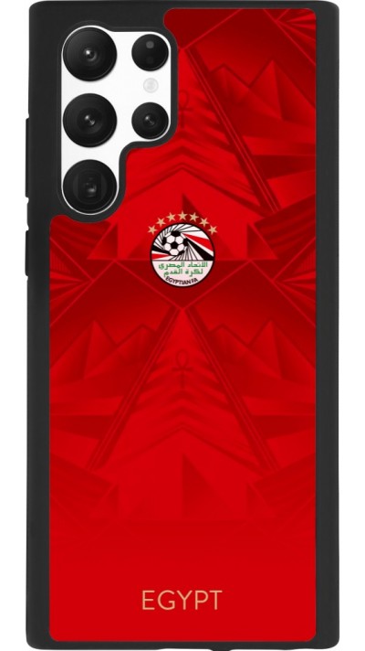 Samsung Galaxy S22 Ultra Case Hülle - Silikon schwarz Ägypten 2026 personalisierbares Fussballtrikot