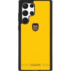 Samsung Galaxy S22 Ultra Case Hülle - Silikon schwarz Ecuador 2026 personalisierbares Fussballtrikot