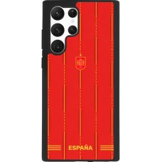 Samsung Galaxy S22 Ultra Case Hülle - Silikon schwarz Spanien 2026 personalisierbares Fussballtrikot