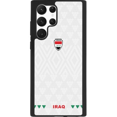 Samsung Galaxy S22 Ultra Case Hülle - Silikon schwarz Irak 2026 personalisierbares Fussballtrikot