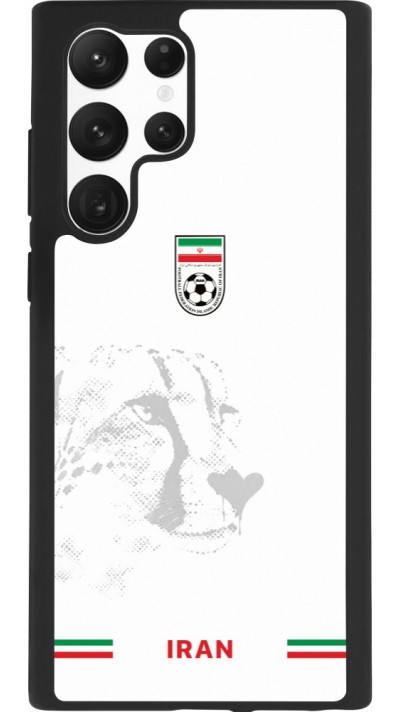 Samsung Galaxy S22 Ultra Case Hülle - Silikon schwarz Iran 2026 personalisierbares Fussballtrikot