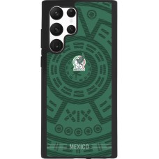 Coque Samsung Galaxy S22 Ultra - Silicone rigide noir Maillot de football Mexique 2026 personnalisable