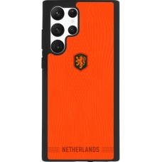 Samsung Galaxy S22 Ultra Case Hülle - Silikon schwarz Niederlande 2026 personalisierbares Fussballtrikot