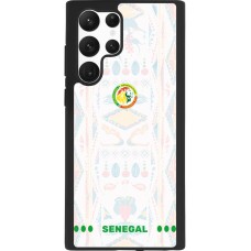 Coque Samsung Galaxy S22 Ultra - Silicone rigide noir Maillot de football Sénégal 2026 personnalisable
