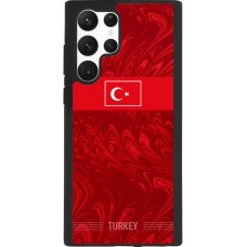 Samsung Galaxy S22 Ultra Case Hülle - Silikon schwarz Türkei 2026 personalisierbares Fussballtrikot