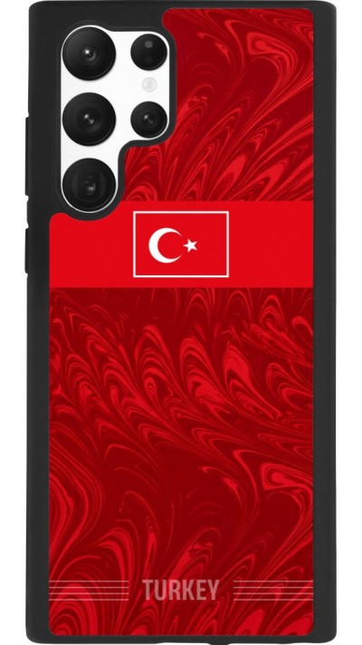 Samsung Galaxy S22 Ultra Case Hülle - Silikon schwarz Türkei 2026 personalisierbares Fussballtrikot