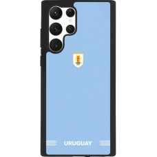 Samsung Galaxy S22 Ultra Case Hülle - Silikon schwarz Uruguay 2026 personalisierbares Fussballtrikot