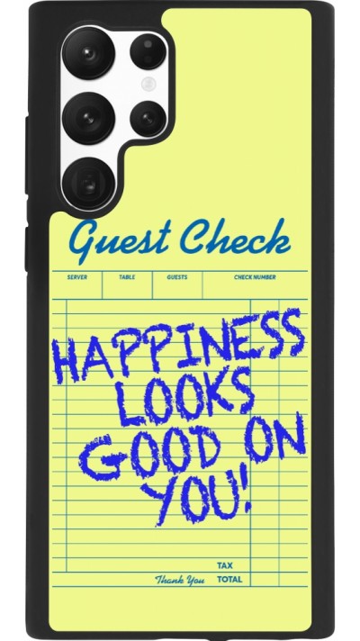 Coque Samsung Galaxy S22 Ultra - Silicone rigide noir Guest check 2026