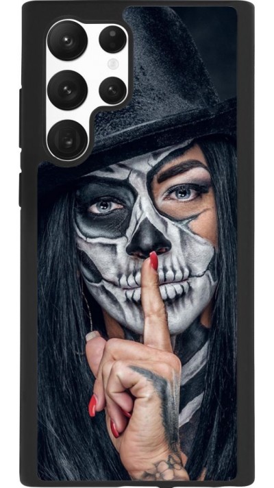 Coque Samsung Galaxy S22 Ultra - Silicone rigide noir Halloween 18 19