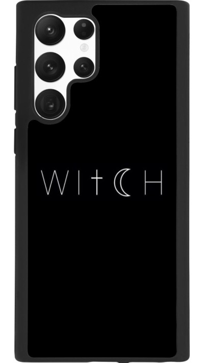 Coque Samsung Galaxy S22 Ultra - Silicone rigide noir Halloween 22 witch word