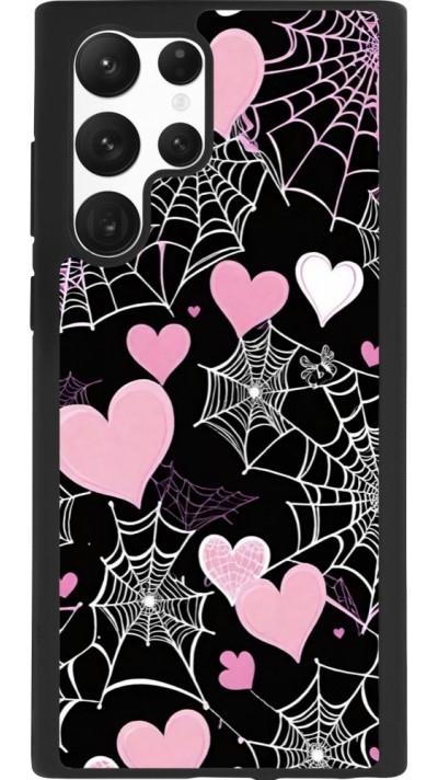 Coque Samsung Galaxy S22 Ultra - Silicone rigide noir Halloween 2024 girly