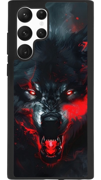 Coque Samsung Galaxy S22 Ultra - Silicone rigide noir Halloween 2024 mad werewolf