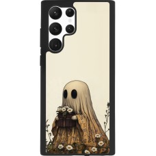 Coque Samsung Galaxy S22 Ultra - Silicone rigide noir Halloween 2025 Ghost gardener