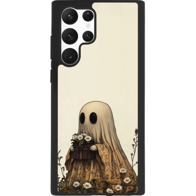 Coque Samsung Galaxy S22 Ultra - Silicone rigide noir Halloween 2025 Ghost gardener