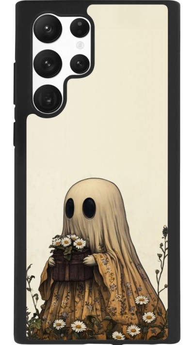 Coque Samsung Galaxy S22 Ultra - Silicone rigide noir Halloween 2025 Ghost gardener