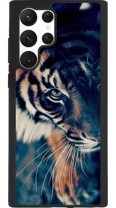 Coque Samsung Galaxy S22 Ultra - Silicone rigide noir Incredible Lion