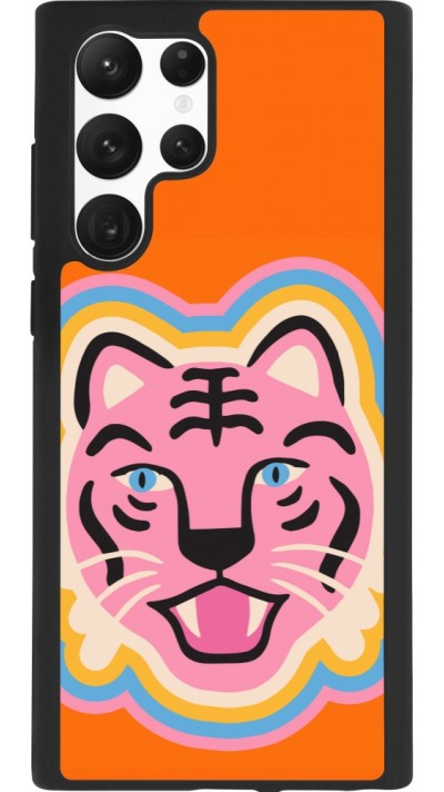Coque Samsung Galaxy S22 Ultra - Silicone rigide noir Lion colors 2026