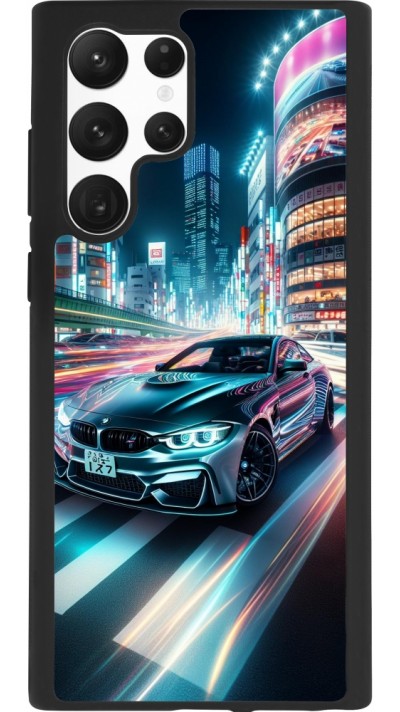 Samsung Galaxy S22 Ultra Case Hülle - Silikon schwarz BMW M4 Tokio Nacht