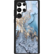 Coque Samsung Galaxy S22 Ultra - Silicone rigide noir Marble 04