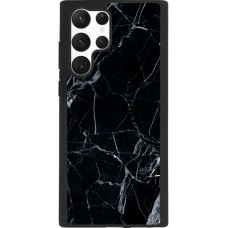 Coque Samsung Galaxy S22 Ultra - Silicone rigide noir Marble Black 01