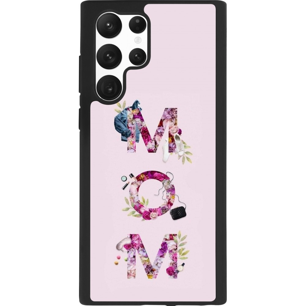 Samsung Galaxy S22 Ultra Case Hülle - Silikon schwarz Mom 2024 girly mom