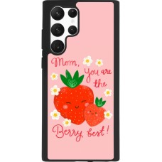 Coque Samsung Galaxy S22 Ultra - Silicone rigide noir Mom 2026 Berry best