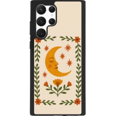 Coque Samsung Galaxy S22 Ultra - Silicone rigide noir Half moon stamp 2026