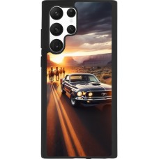 Coque Samsung Galaxy S22 Ultra - Silicone rigide noir Mustang 69 Grand Canyon