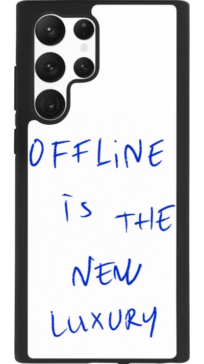 Coque Samsung Galaxy S22 Ultra - Silicone rigide noir Offline is the new luxury