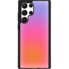 Samsung Galaxy S22 Ultra Case Hülle - Silikon schwarz Orange Pink Blue Gradient