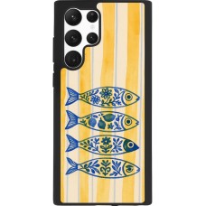 Coque Samsung Galaxy S22 Ultra - Silicone rigide noir Portuguese fish 2026