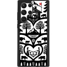 Coque Samsung Galaxy S22 Ultra - Silicone rigide noir Poya Suisse 2