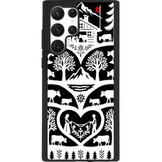 Coque Samsung Galaxy S22 Ultra - Silicone rigide noir Poya Suisse 2 noir