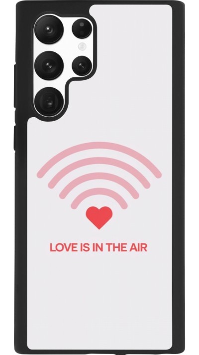 Coque Samsung Galaxy S22 Ultra - Silicone rigide noir Saint Valentines Day 26 Love is in the air