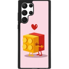 Samsung Galaxy S22 Ultra Case Hülle - Silikon schwarz Saint Valentines Day 26 Puzzle