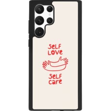 Samsung Galaxy S22 Ultra Case Hülle - Silikon schwarz Saint Valentines Day 26 Self love self care