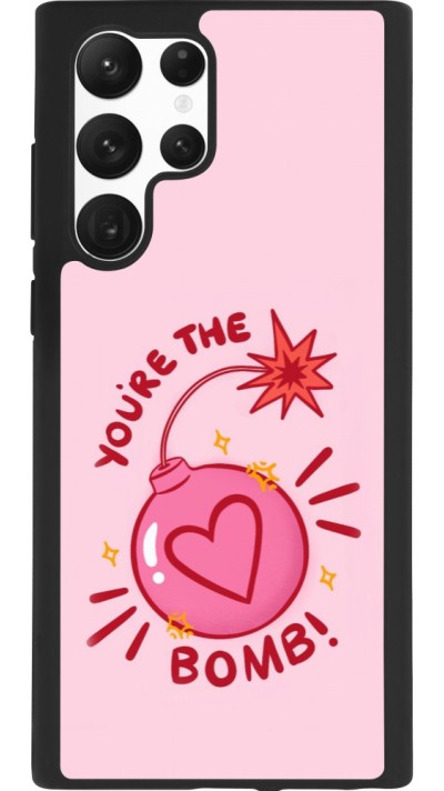 Coque Samsung Galaxy S22 Ultra - Silicone rigide noir Saint Valentines Day 26 You are the bomb