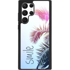 Coque Samsung Galaxy S22 Ultra - Silicone rigide noir Smile 05