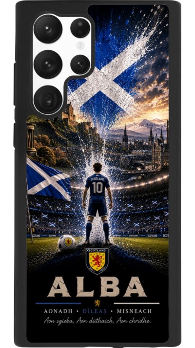 Samsung Galaxy S22 Ultra Case Hülle - Silikon schwarz Fussball Schottland splash 2026