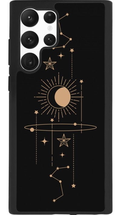 Coque Samsung Galaxy S22 Ultra - Silicone rigide noir Spring 23 astro