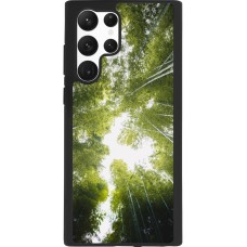 Samsung Galaxy S22 Ultra Case Hülle - Silikon schwarz Spring 23 forest blue sky