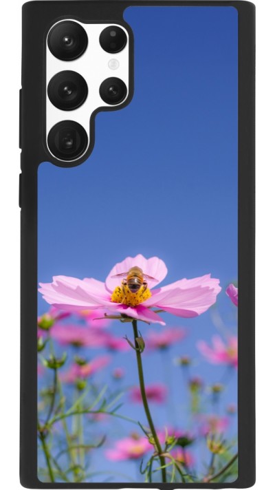 Samsung Galaxy S22 Ultra Case Hülle - Silikon schwarz Bee on a flower Spring 2026