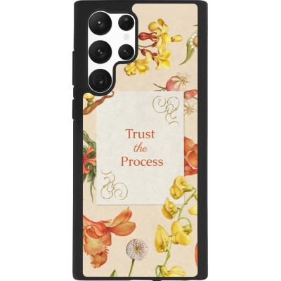 Coque Samsung Galaxy S22 Ultra - Silicone rigide noir Trust the process 2026