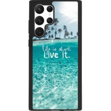 Coque Samsung Galaxy S22 Ultra - Silicone rigide noir Summer 18 24