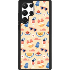 Coque Samsung Galaxy S22 Ultra - Silicone rigide noir Pattern Summer 2026