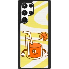 Coque Samsung Galaxy S22 Ultra - Silicone rigide noir Summer drink 2026