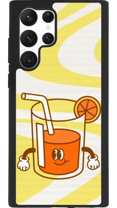 Coque Samsung Galaxy S22 Ultra - Silicone rigide noir Summer drink 2026